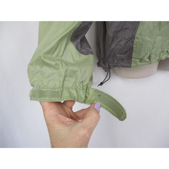 The North Face Jacket Women Large Green Stow Pocket Packable Lightweight Ripstop - Picture 15 of 16